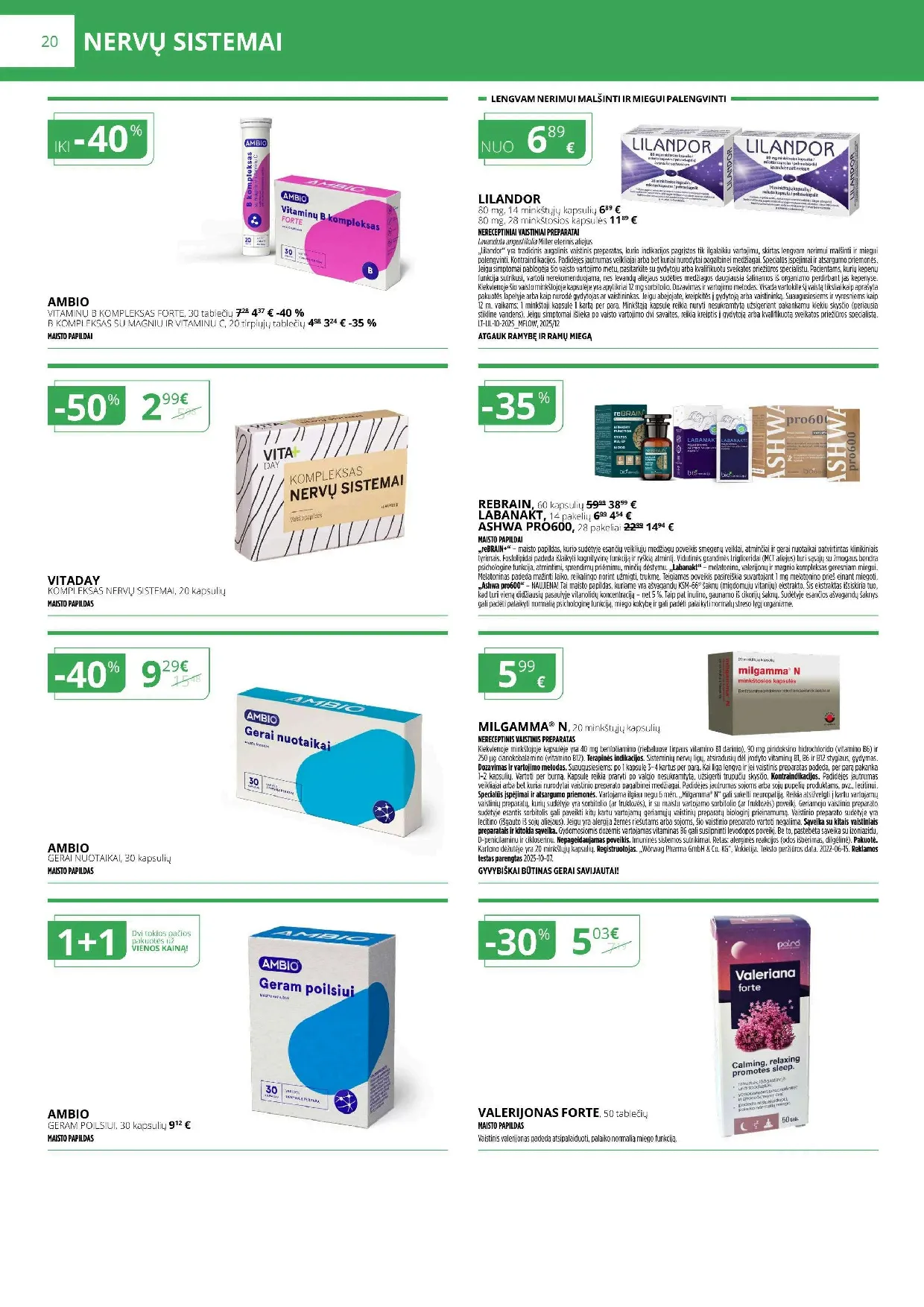 Norfa vaistinės akcijų leidinys – 20 psl.