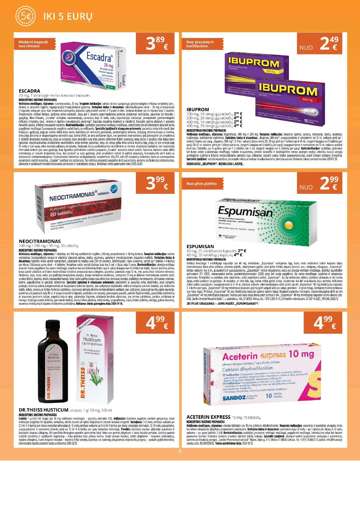 Norfa vaistinės akcijų leidinys – 4 psl.