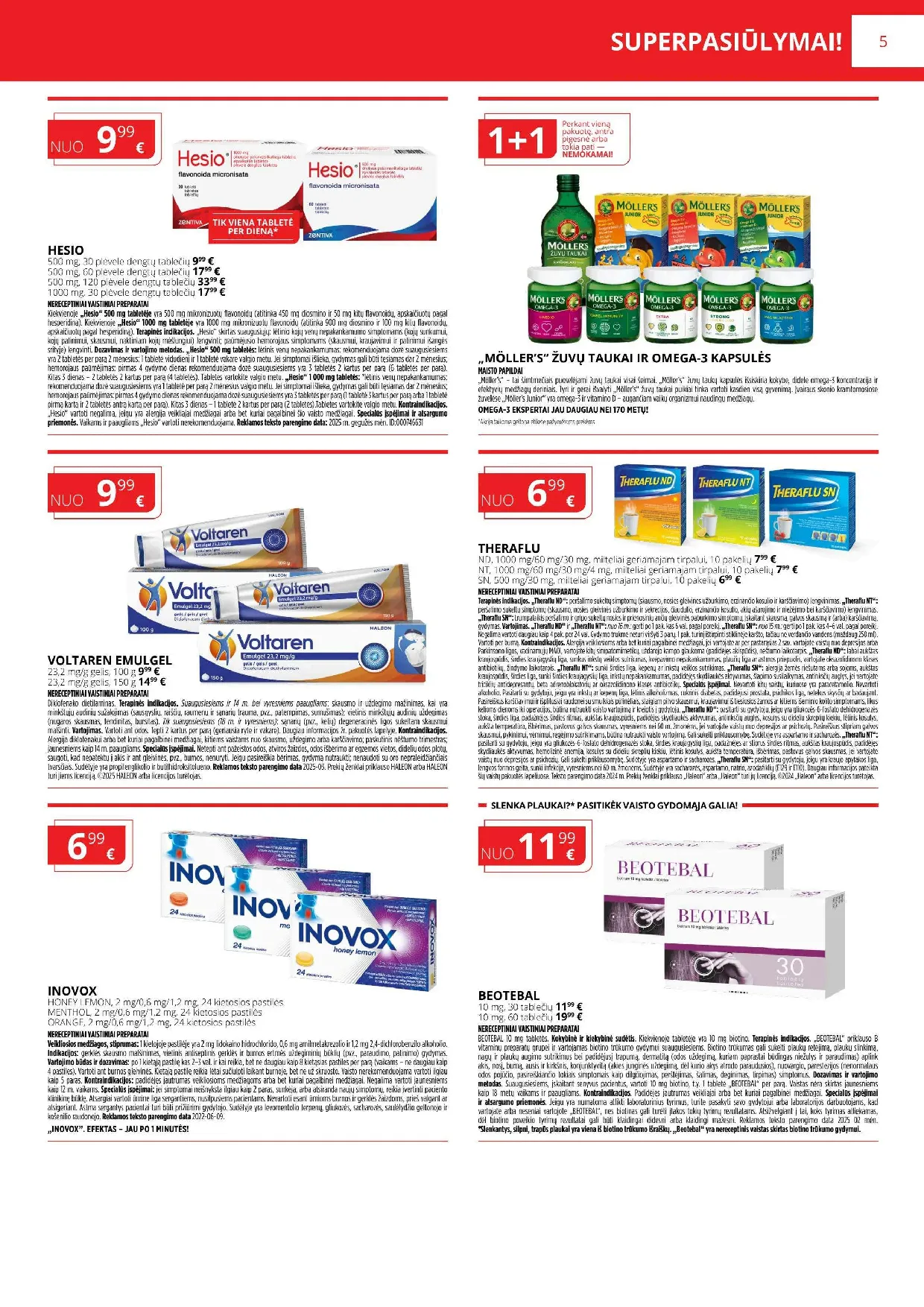 Norfa vaistinės akcijų leidinys – 5 psl.