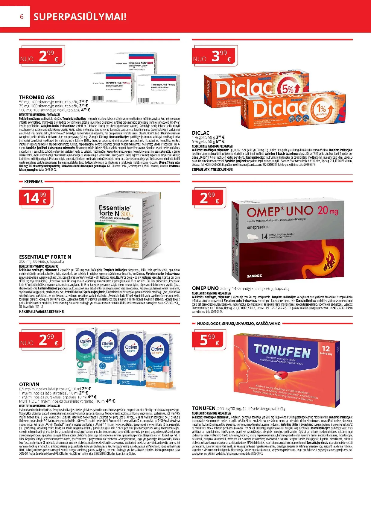 Norfa vaistinės akcijų leidinys – 6 psl.