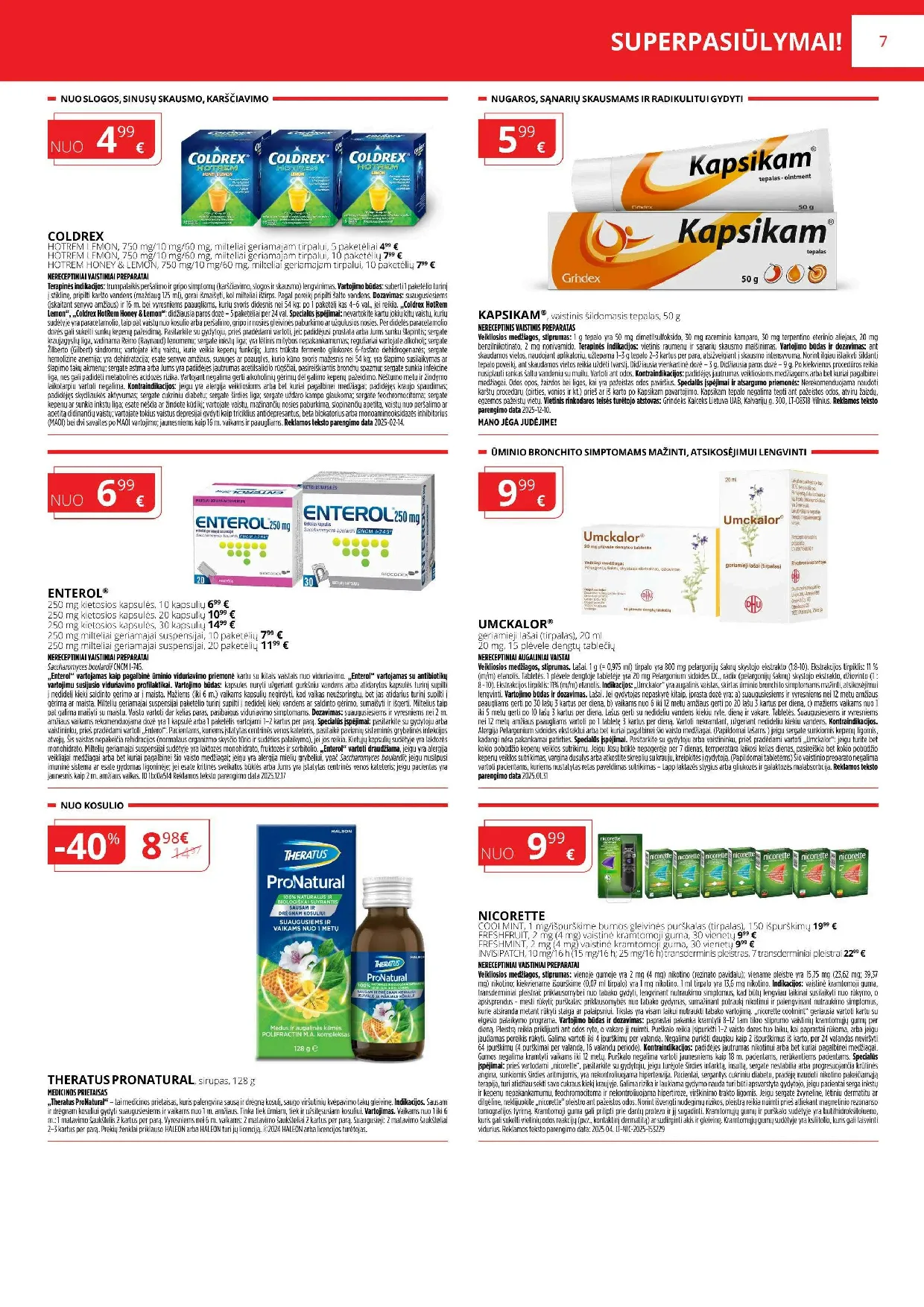 Norfa vaistinės akcijų leidinys – 7 psl.