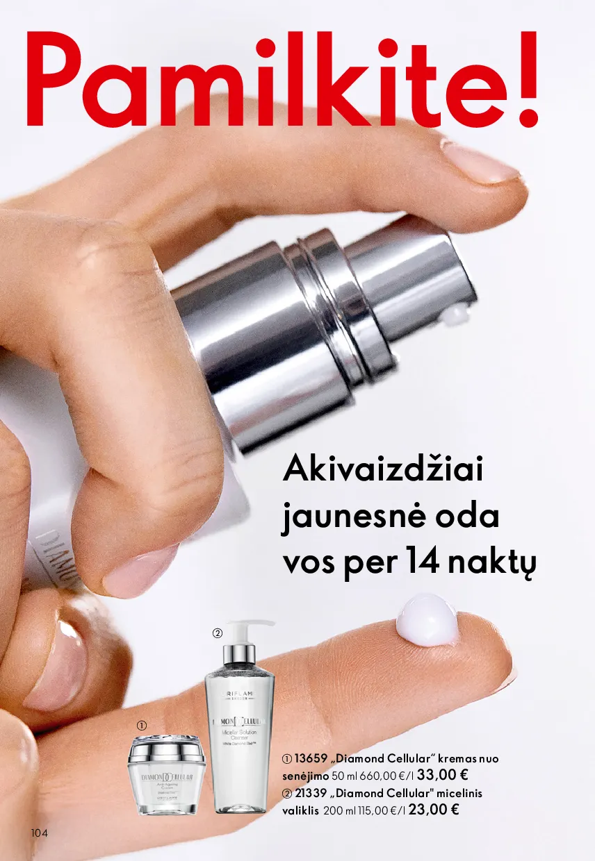 Oriflame akcijų katalogas – 104 psl.