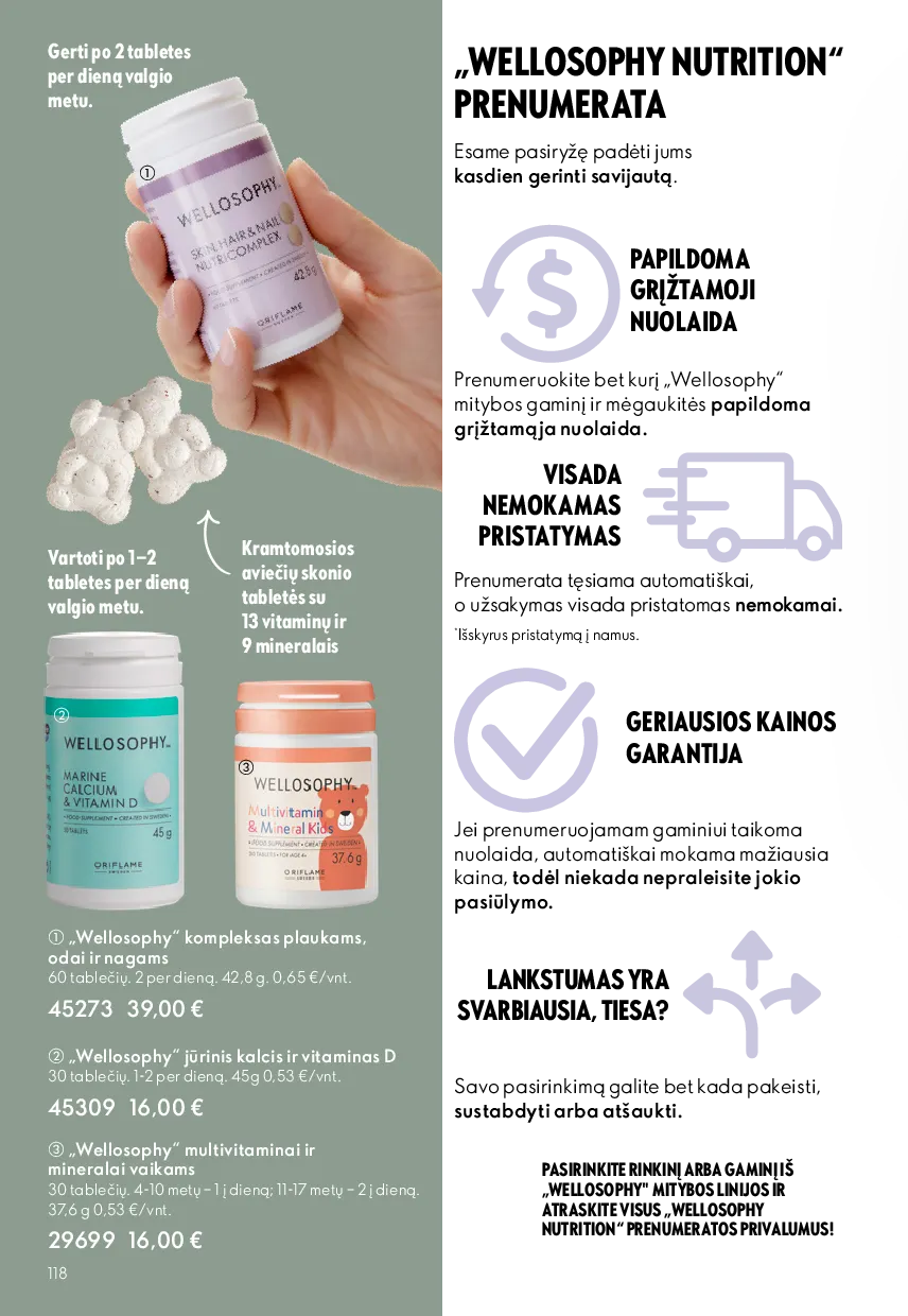 Oriflame akcijų katalogas – 118 psl.