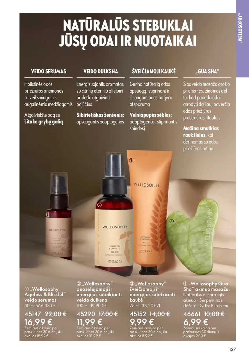 Oriflame akcijų katalogas – 127 psl.