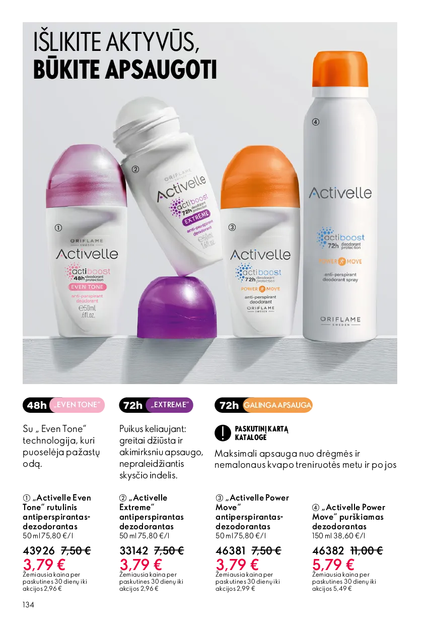Oriflame akcijų katalogas – 134 psl.