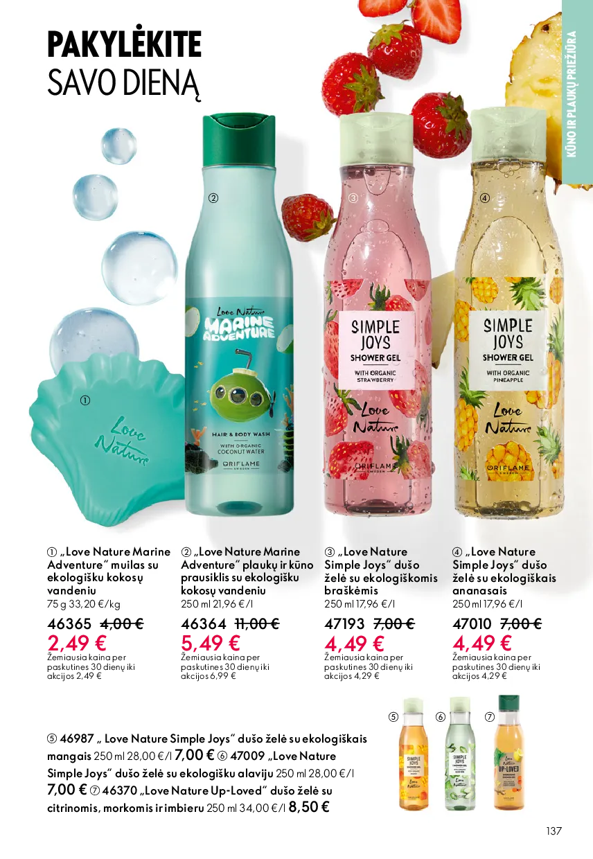 Oriflame akcijų katalogas – 137 psl.