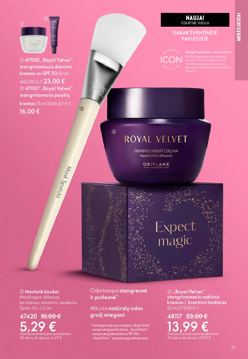 Oriflame akcijų katalogas – 15 psl.