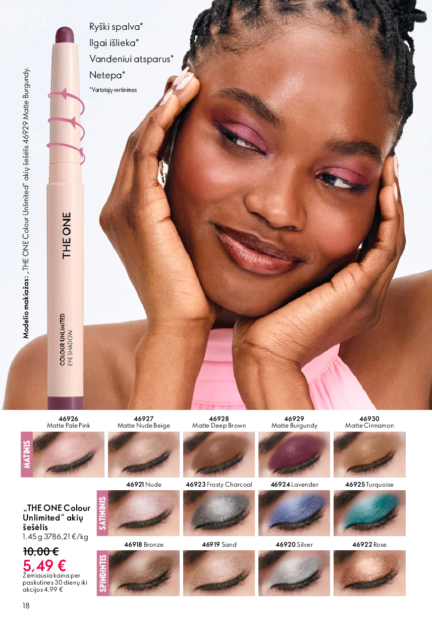 Oriflame akcijų katalogas – 18 psl.