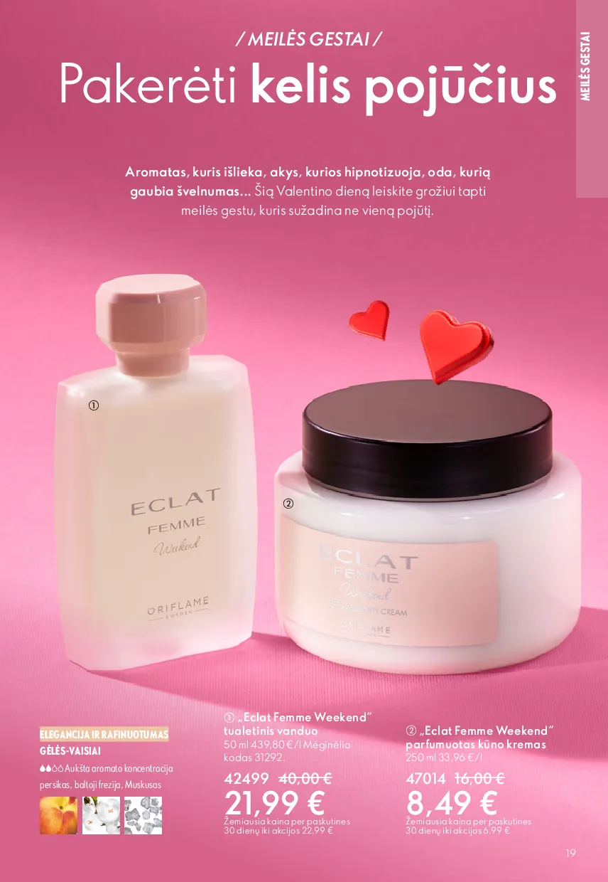 Oriflame akcijų katalogas – 19 psl.