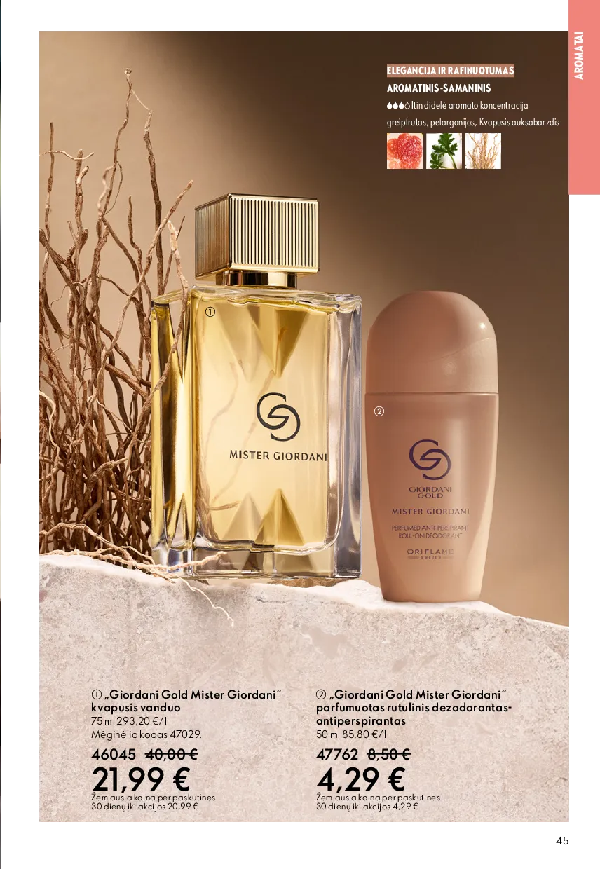 Oriflame akcijų katalogas – 45 psl.