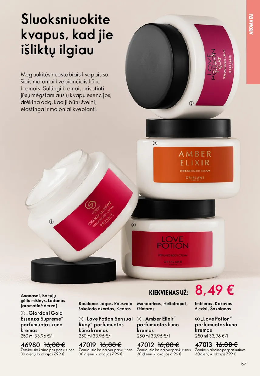 Oriflame akcijų katalogas – 57 psl.