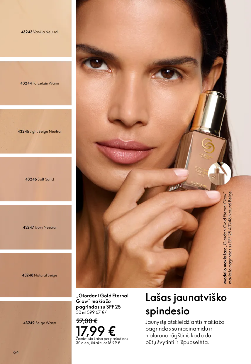 Oriflame akcijų katalogas – 64 psl.