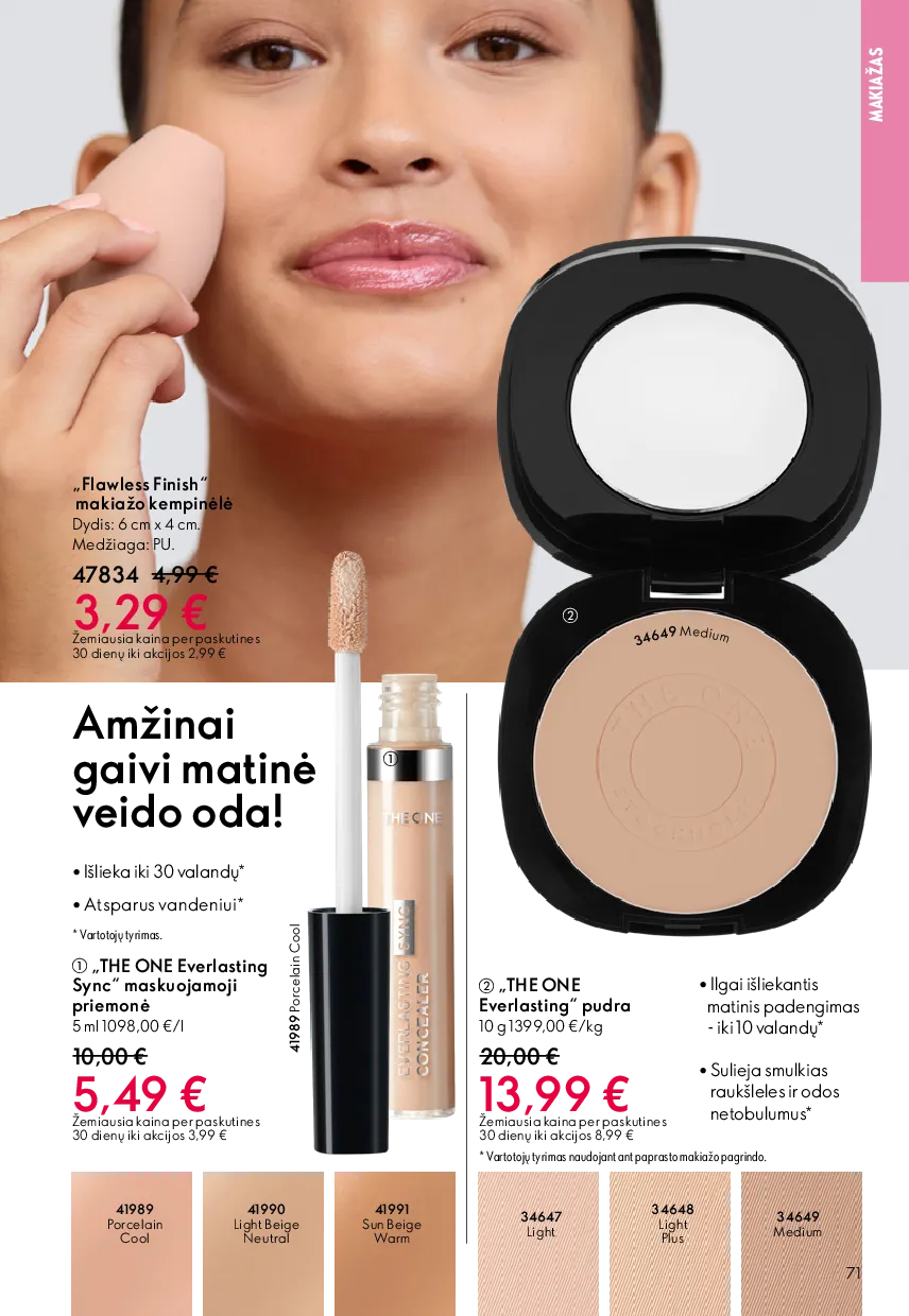 Oriflame akcijų katalogas – 71 psl.