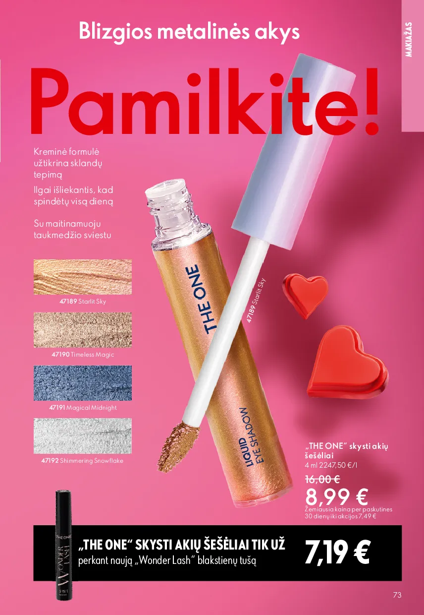 Oriflame akcijų katalogas – 73 psl.
