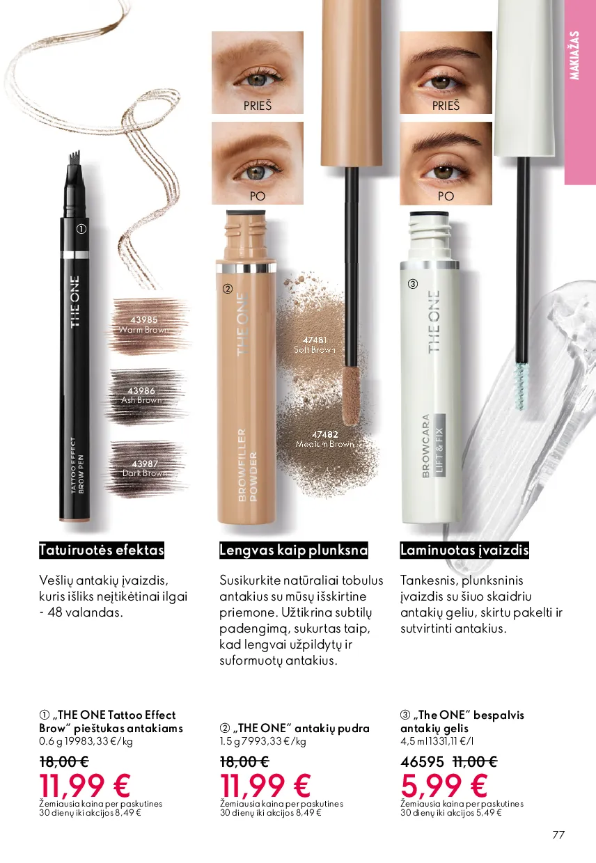 Oriflame akcijų katalogas – 77 psl.