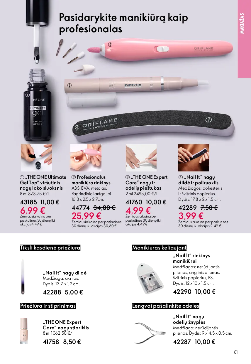 Oriflame akcijų katalogas – 81 psl.