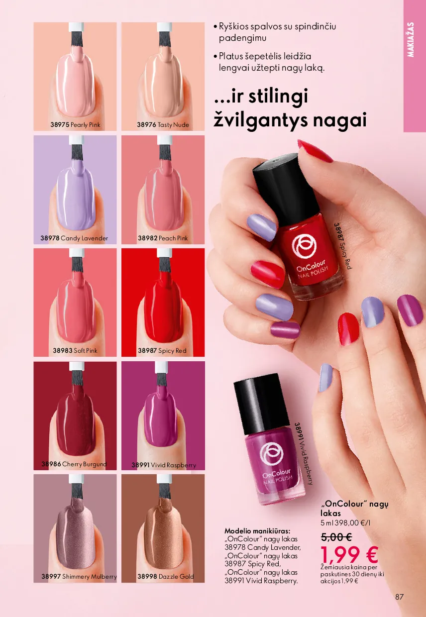 Oriflame akcijų katalogas – 87 psl.