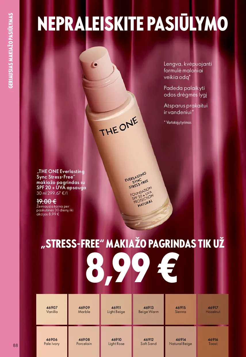 Oriflame akcijų katalogas – 88 psl.