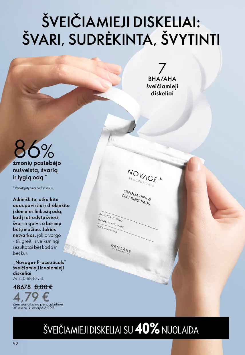 Oriflame akcijų katalogas – 92 psl.