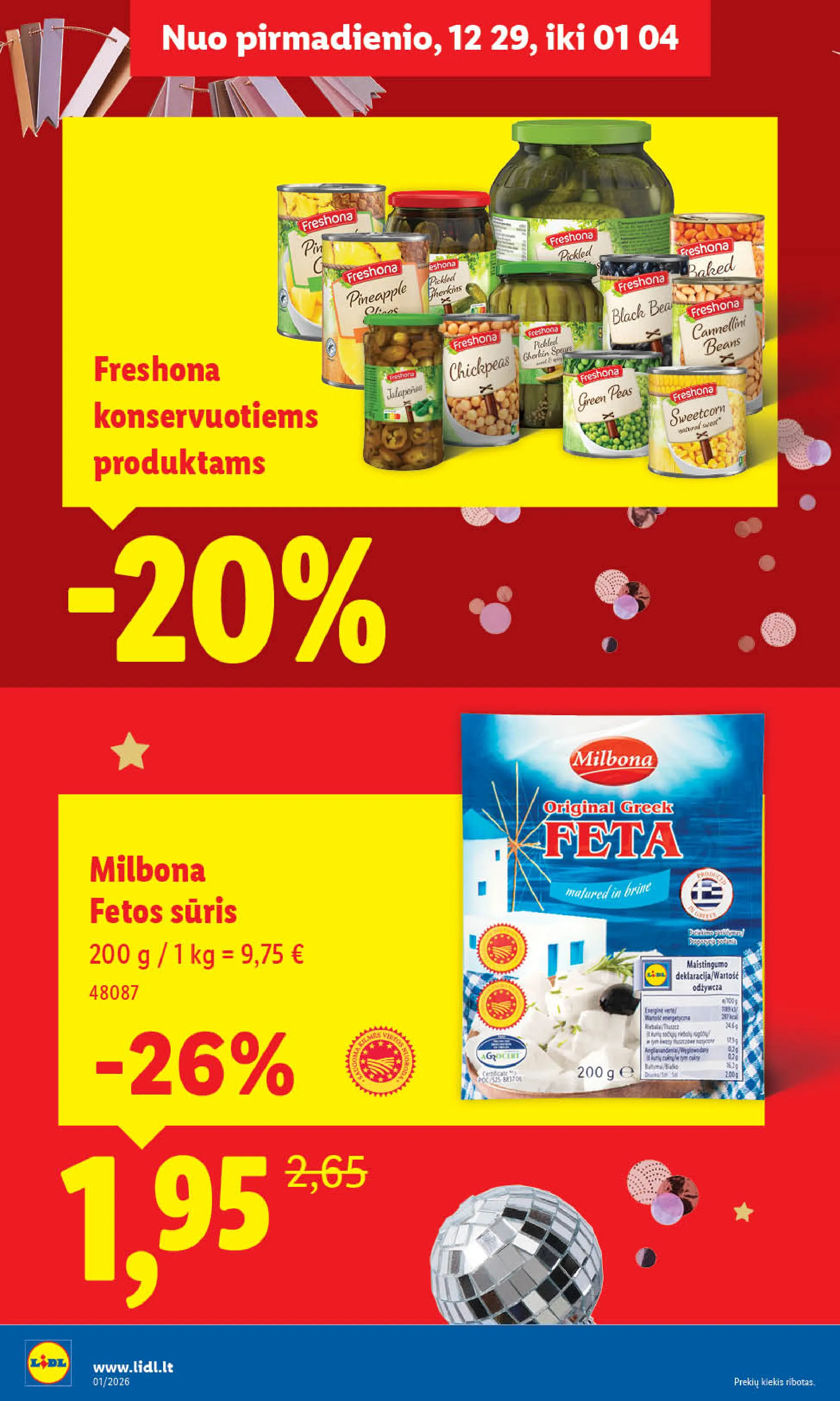 Lidl akcijos nuo ketvirtadienio – 22 psl.