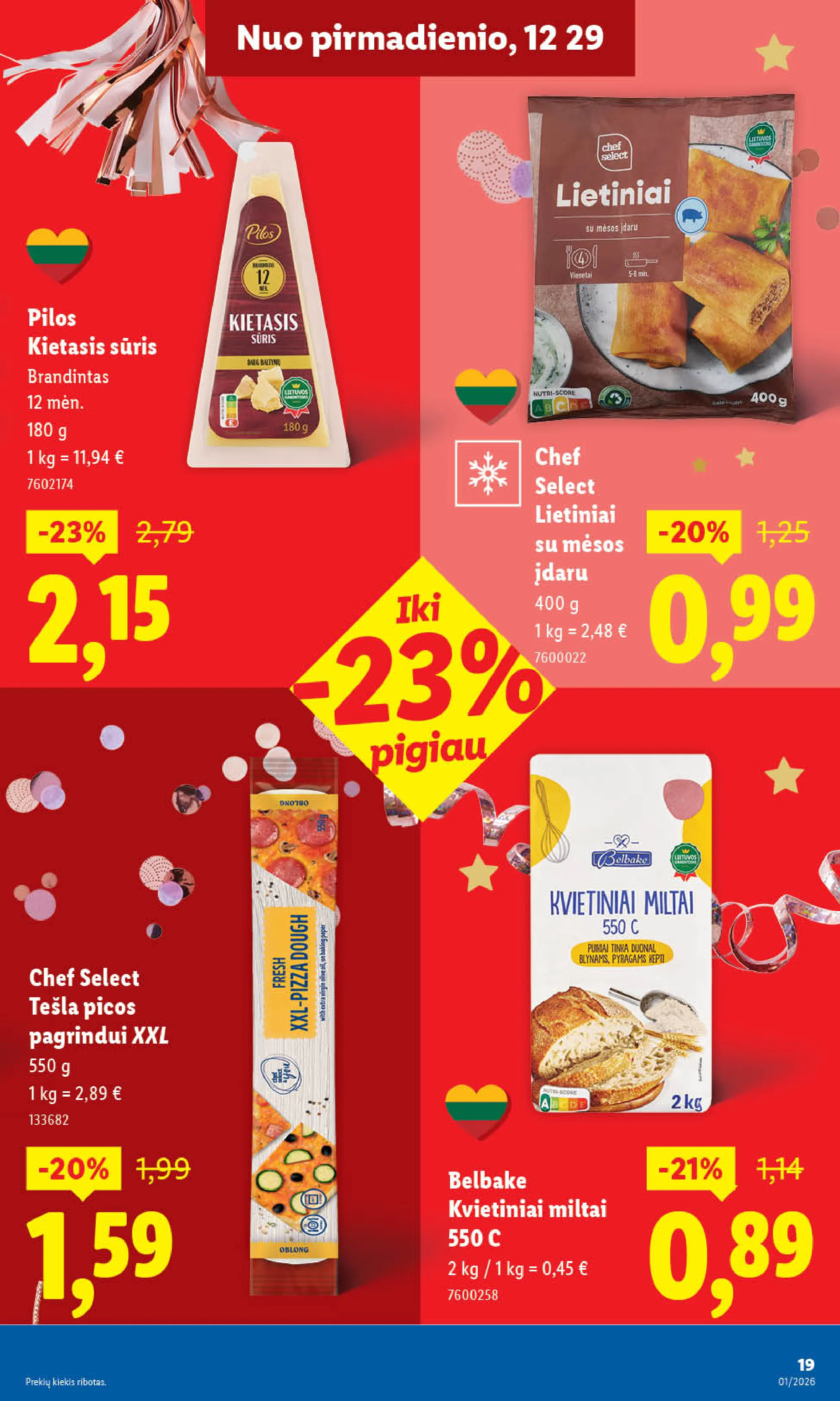 Lidl akcijos nuo ketvirtadienio – 23 psl.