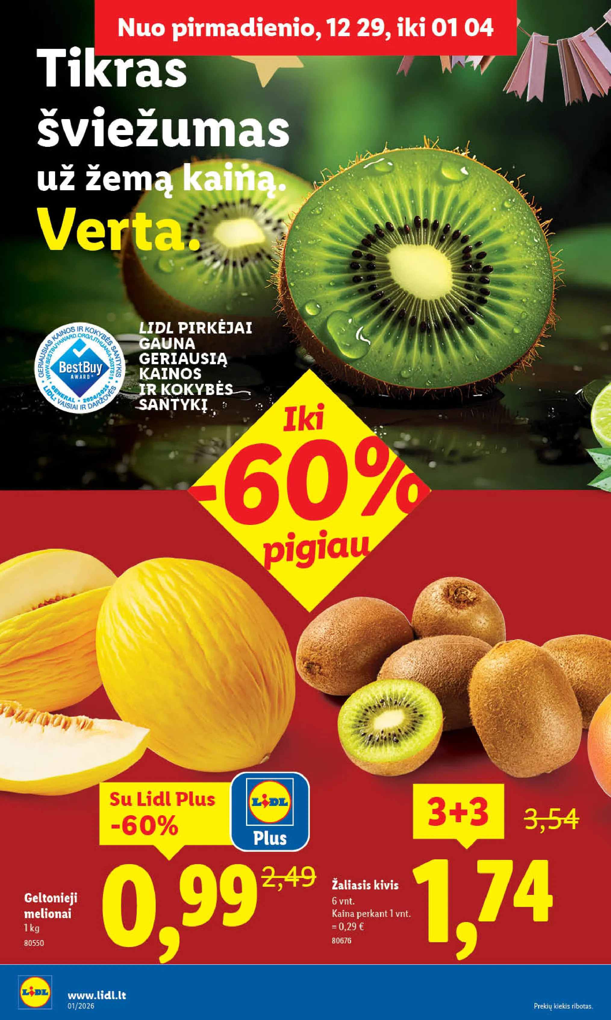 Lidl akcijos nuo ketvirtadienio – 4 psl.