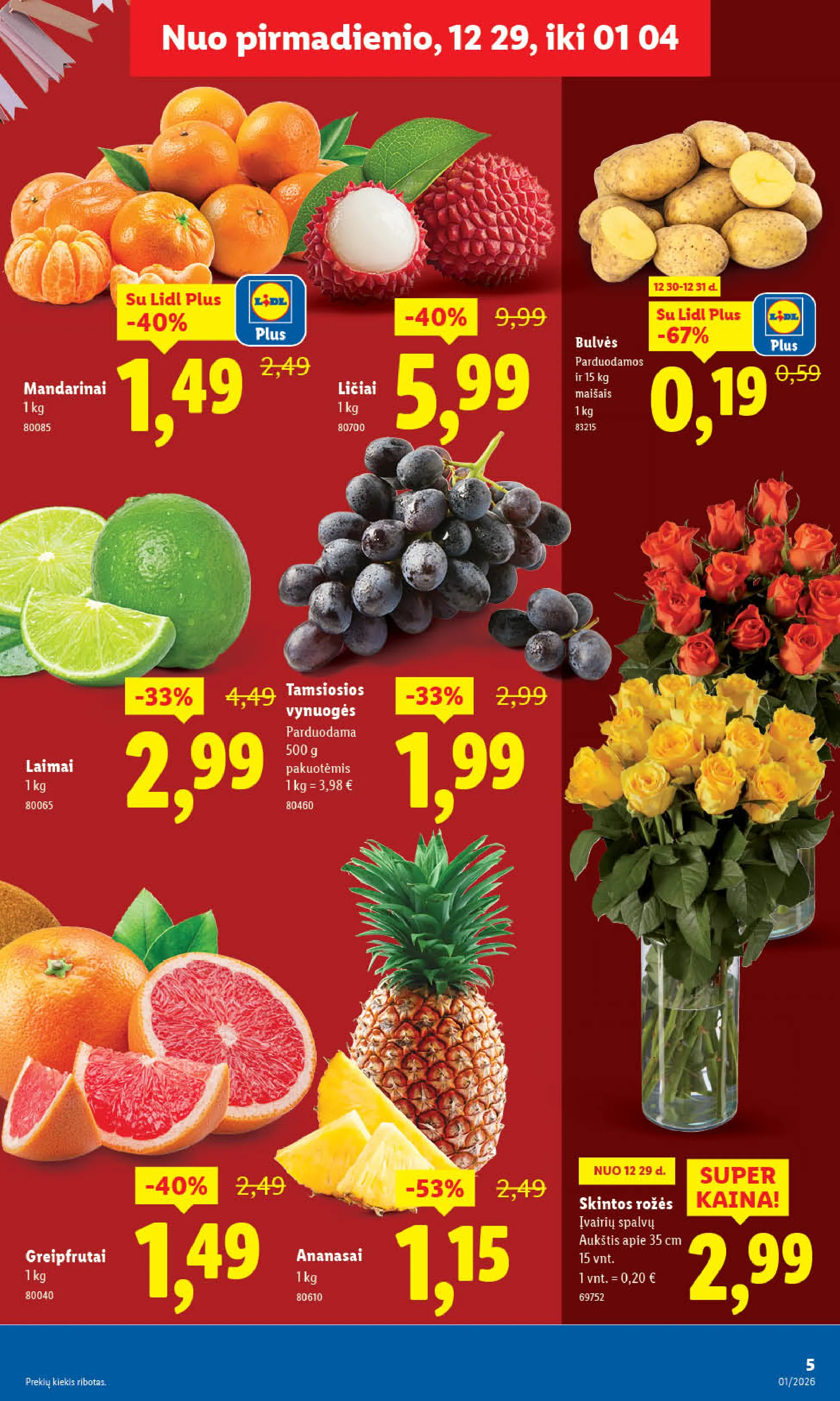 Lidl akcijos nuo ketvirtadienio – 5 psl.