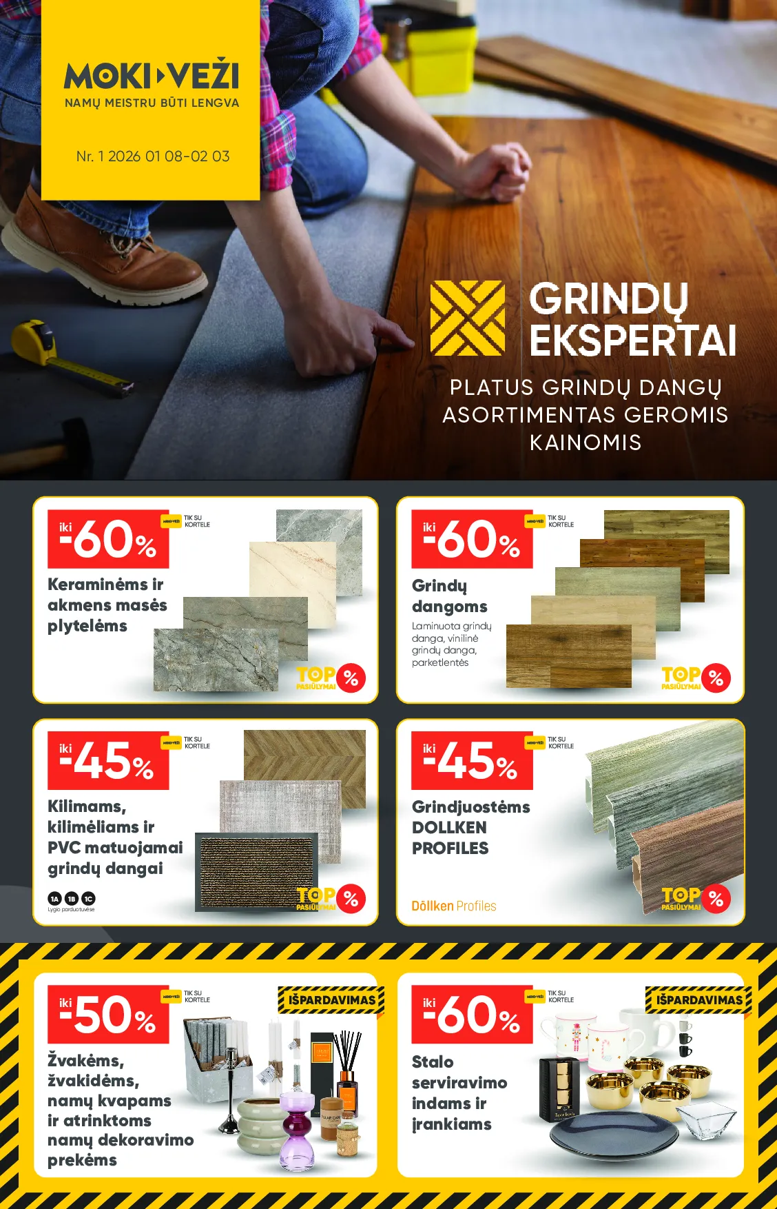 Moki veži akcijų leidinys – 1 psl.