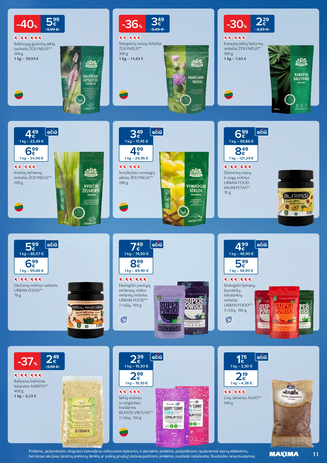 Maxima sveikuolių mėnuo – 11 psl.