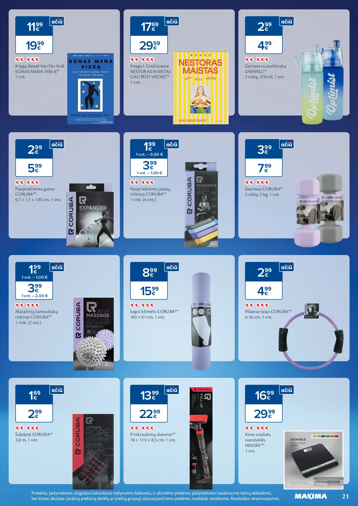 Maxima sveikuolių mėnuo – 21 psl.