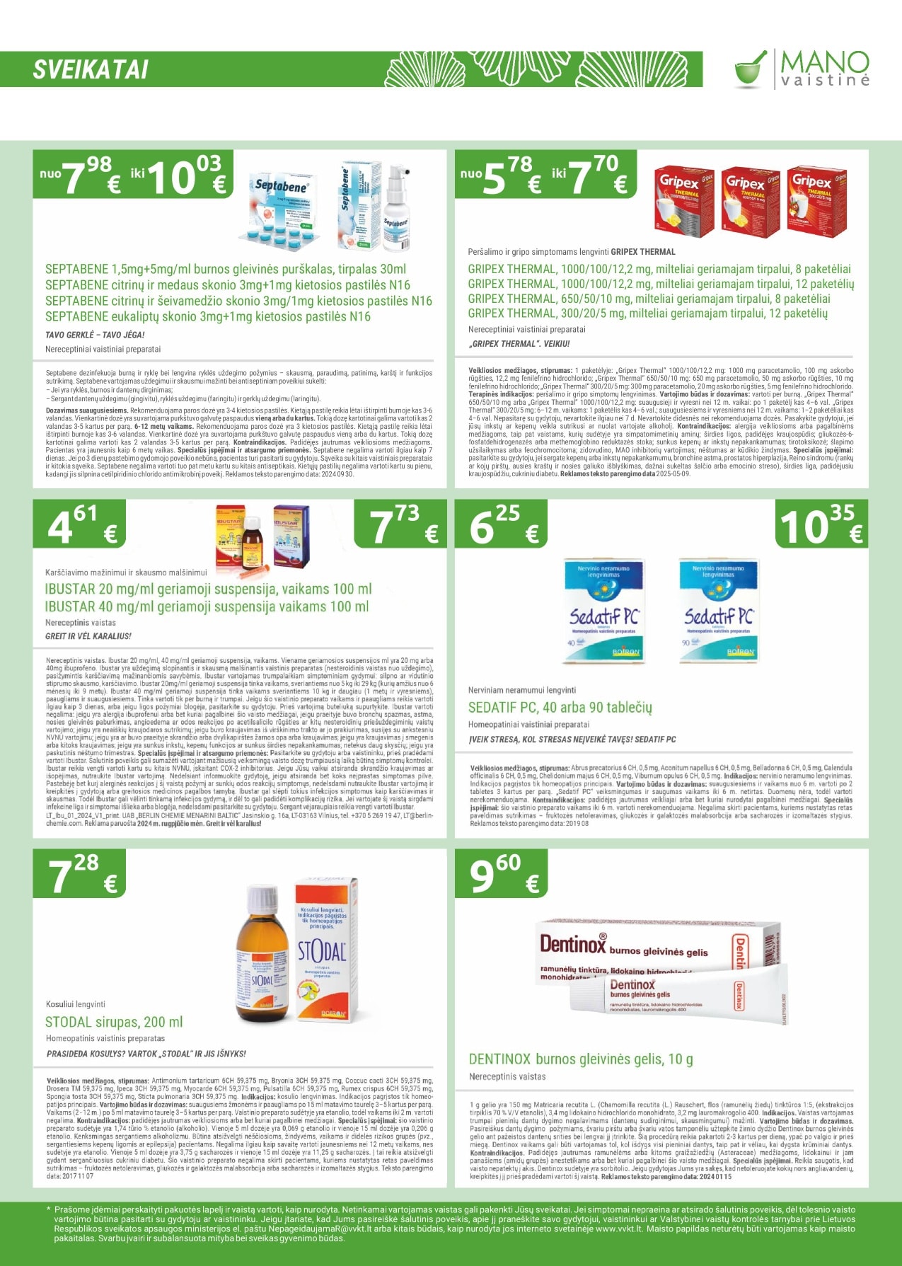 Mano vaistinė leidinys – 19 psl.