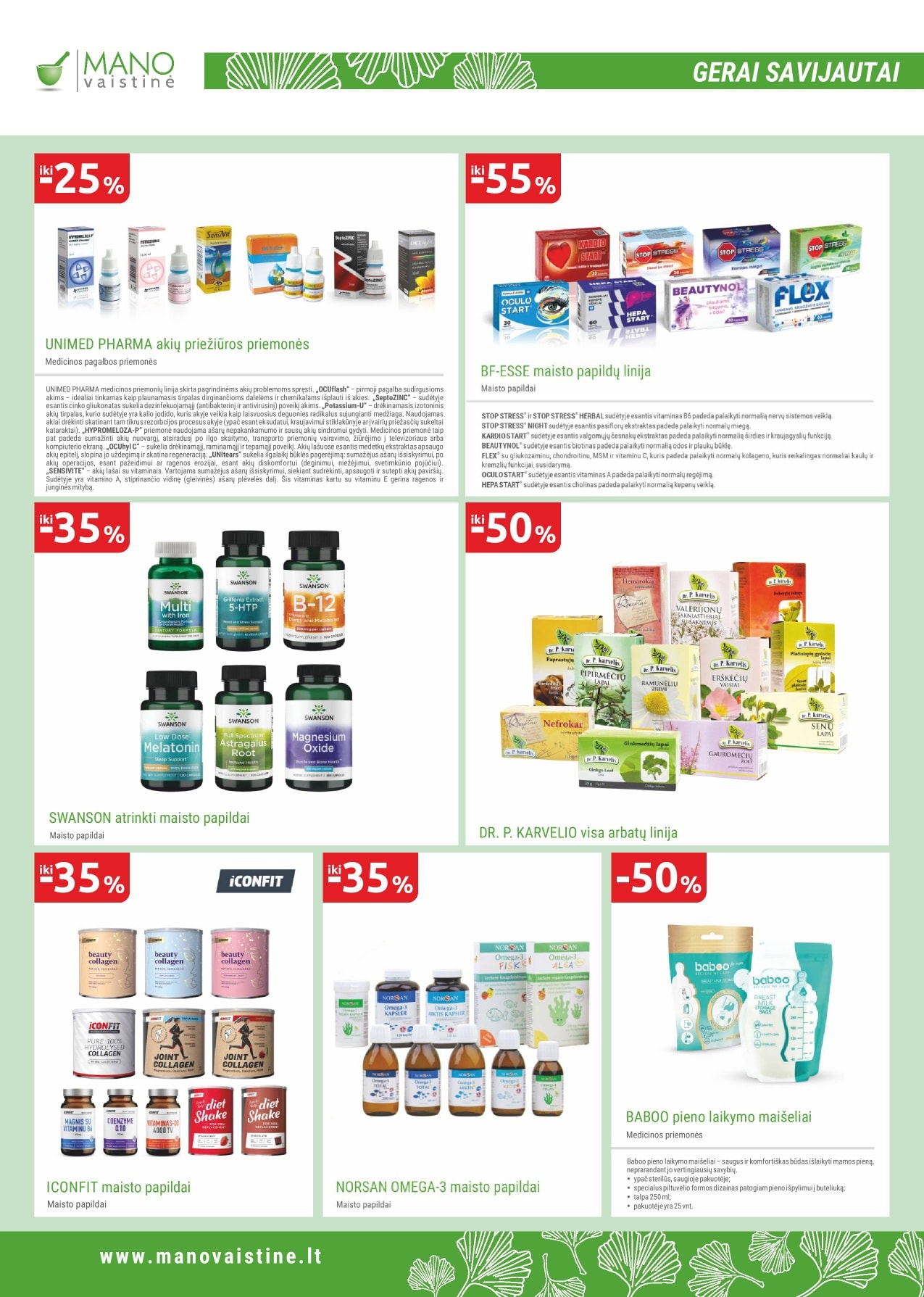 Mano vaistinė leidinys – 6 psl.