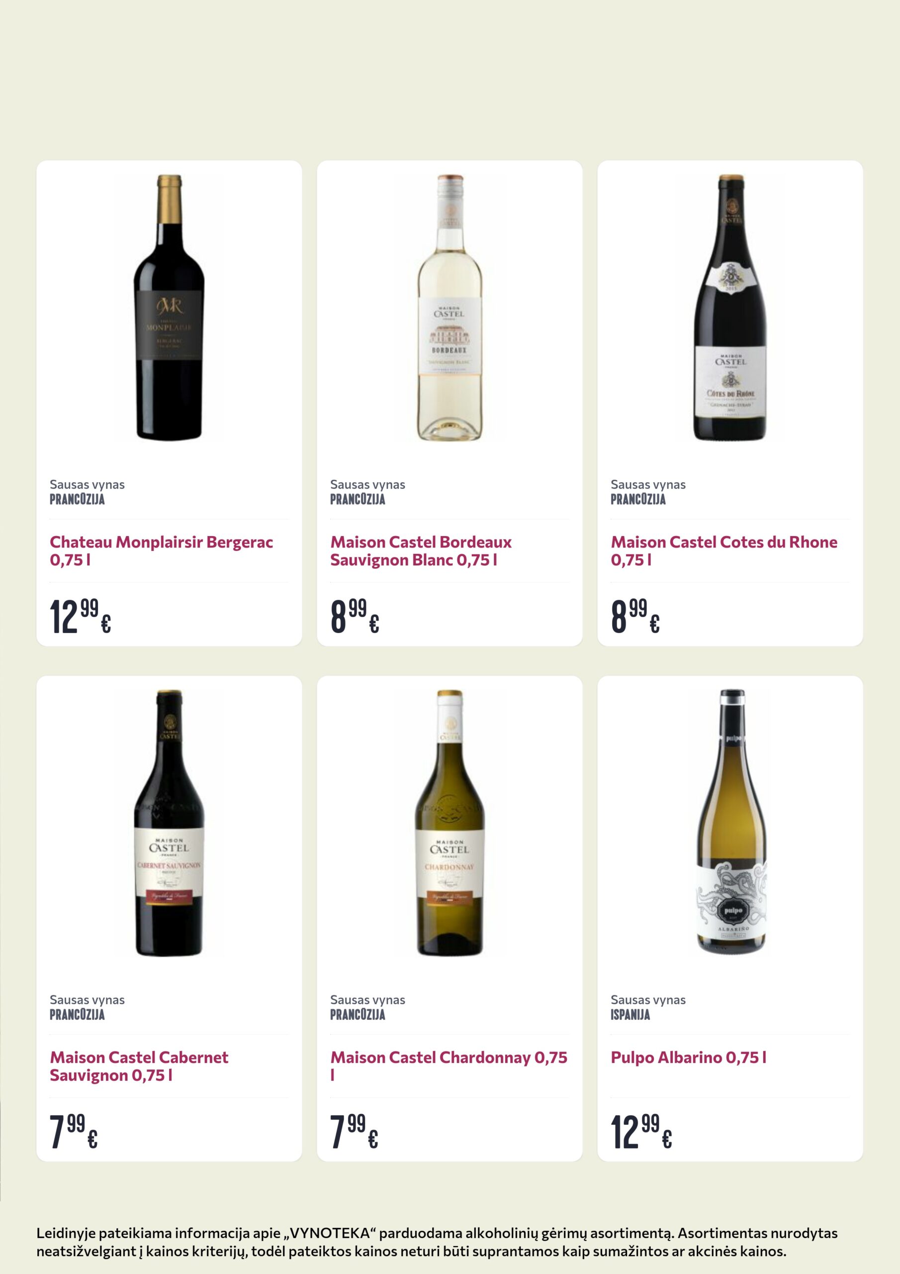 Vynoteka leidinys (gėrimų) – 8 psl.