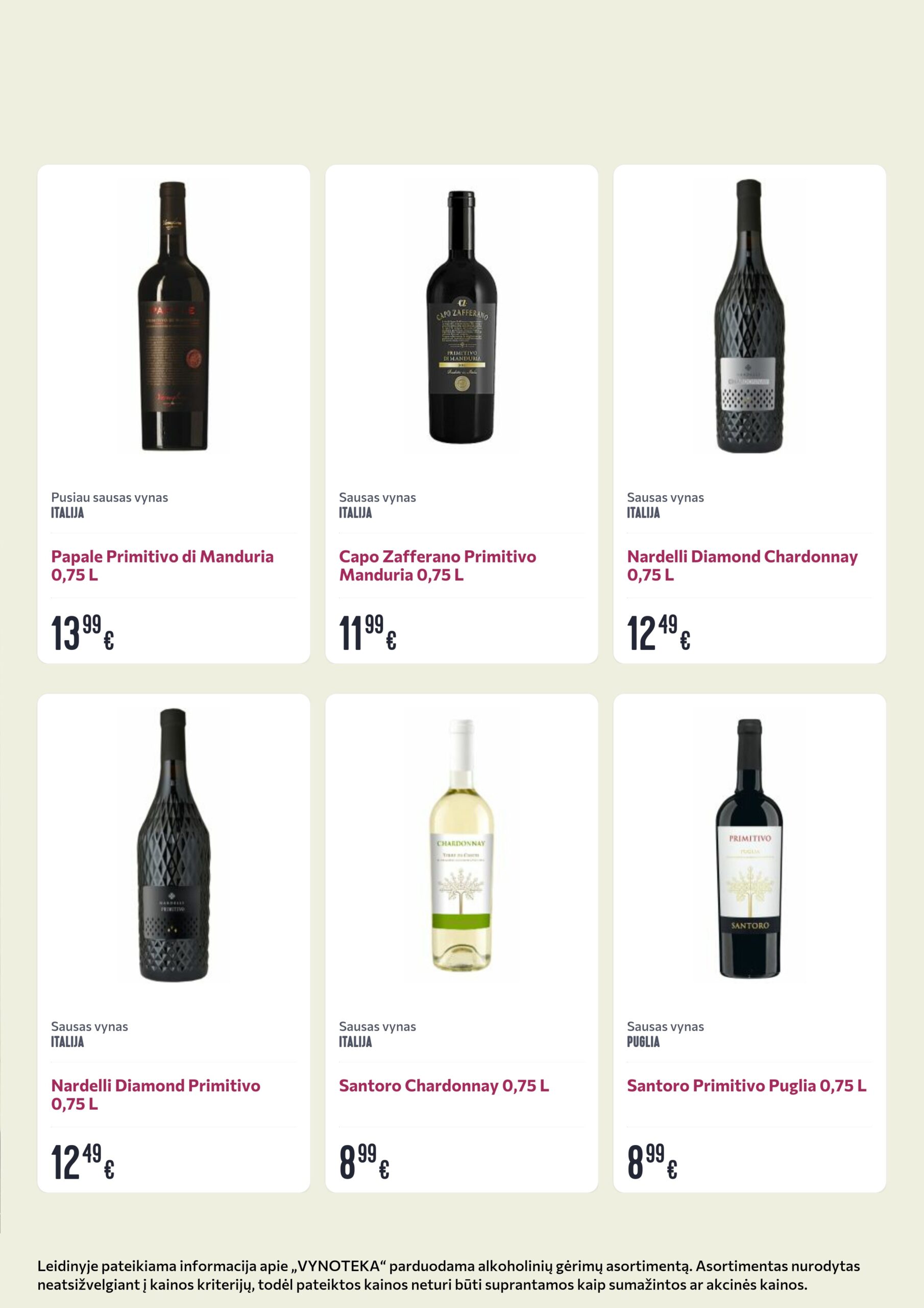 Vynoteka leidinys (gėrimų) – 6 psl.