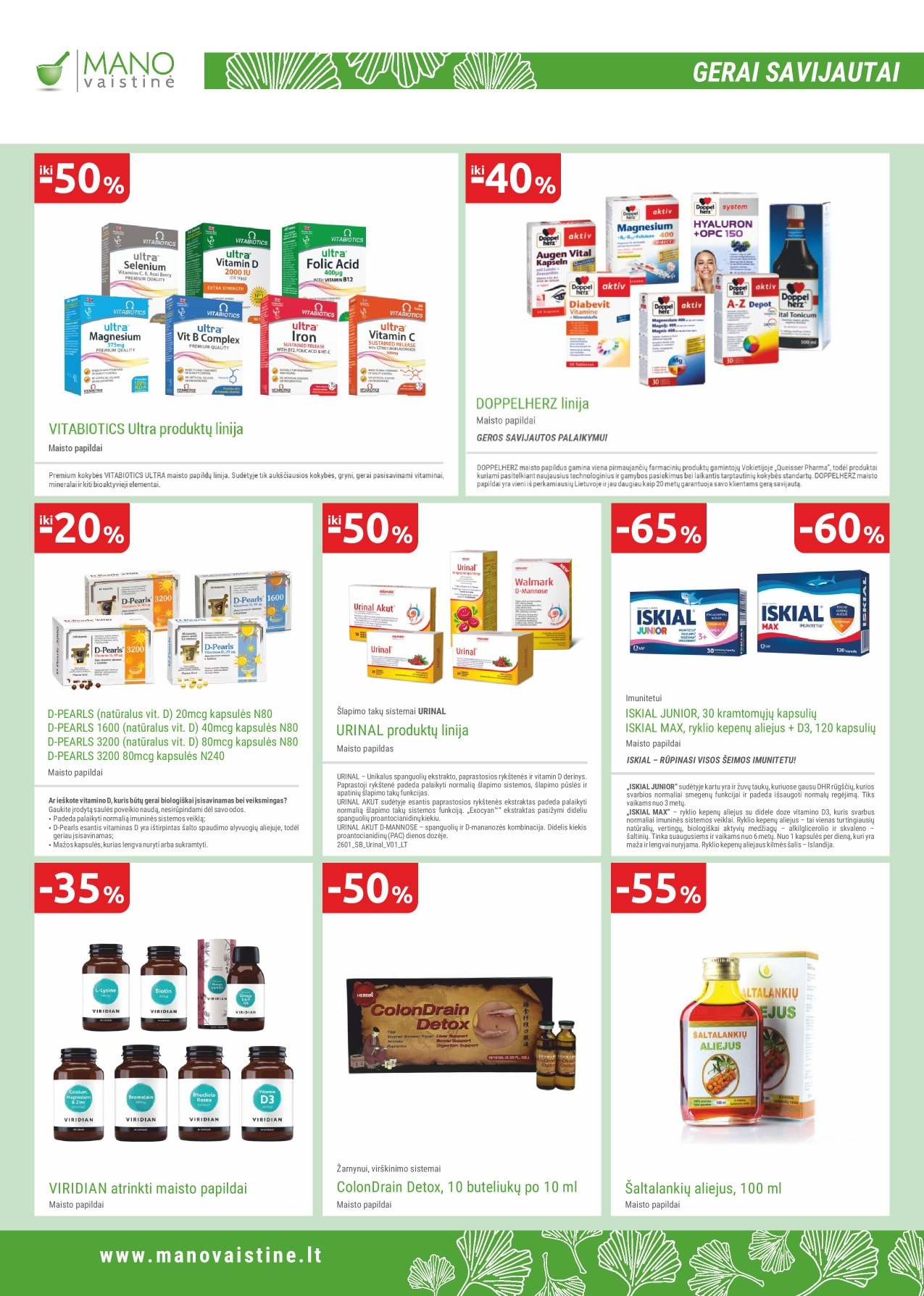 Mano vaistinė leidinys – 12 psl.