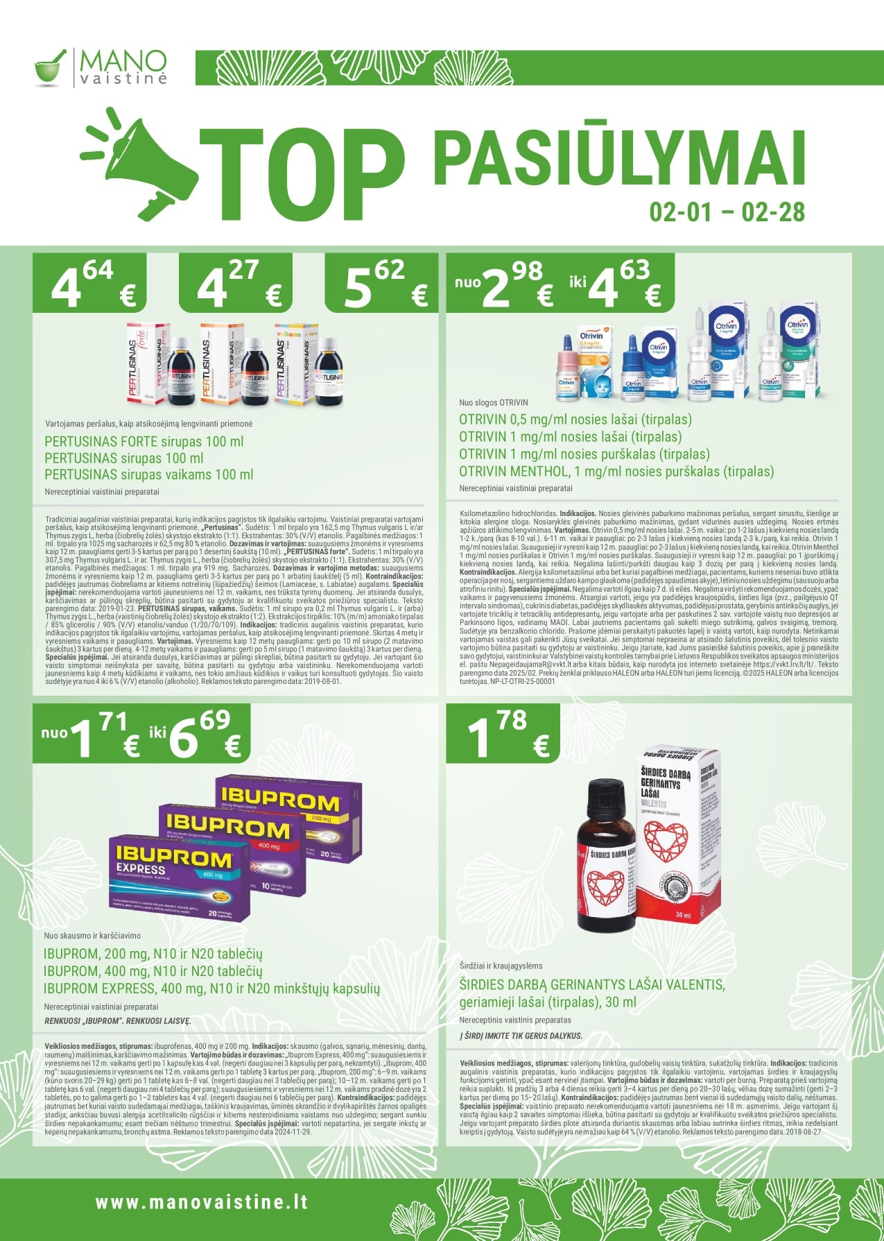 Mano vaistinė leidinys – 20 psl.