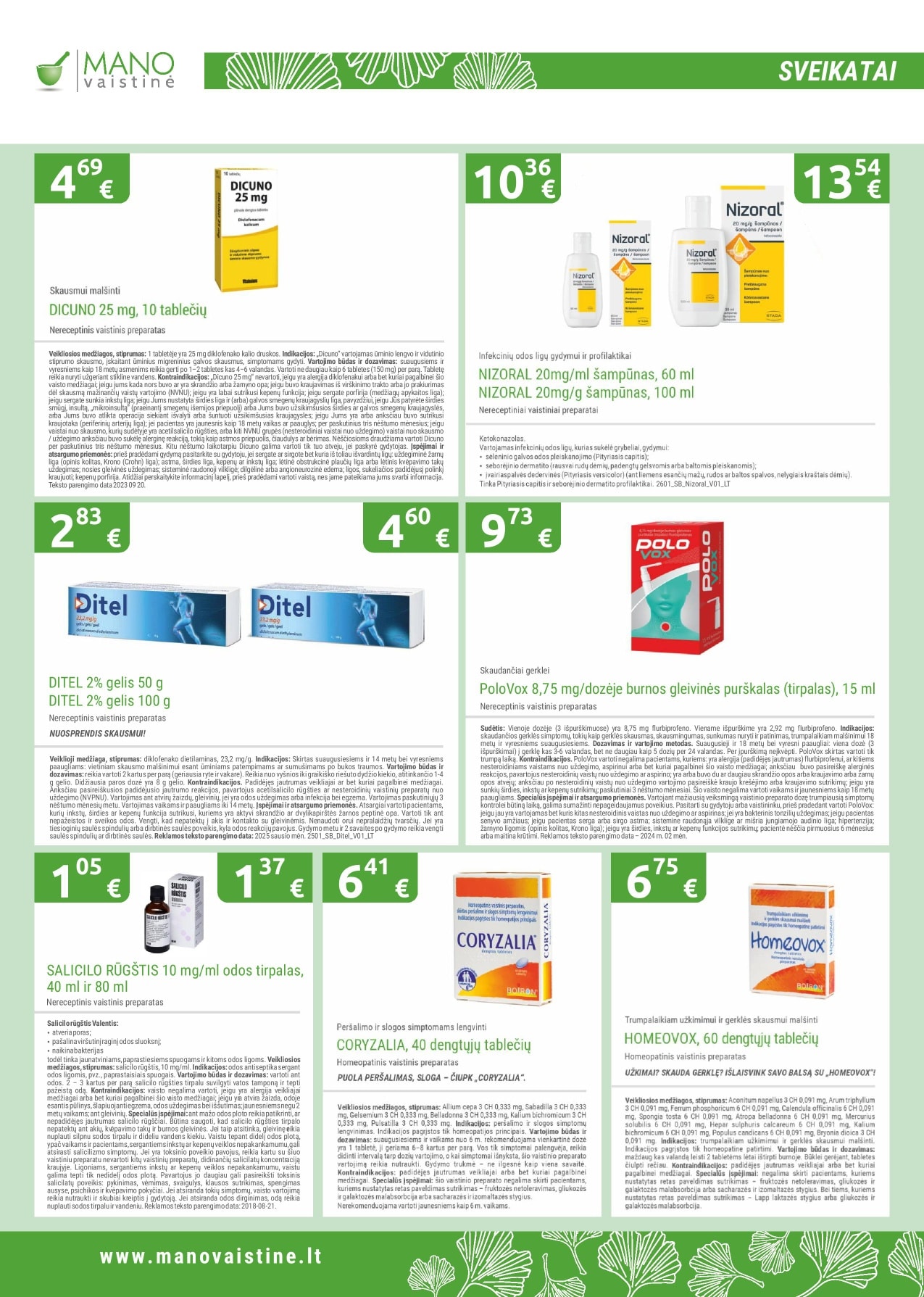 Mano vaistinė leidinys – 16 psl.