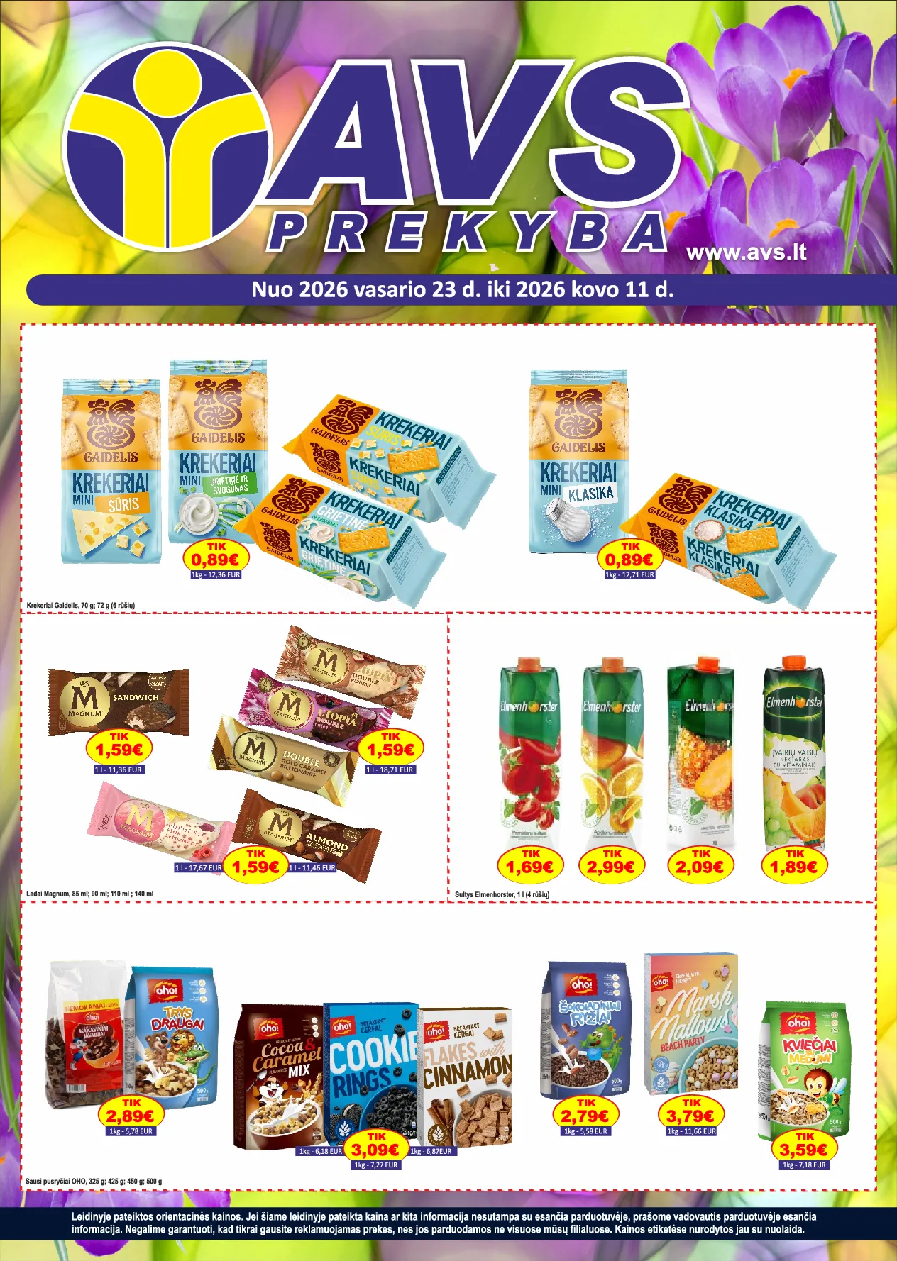 AVS prekyba leidinys – 1 psl.