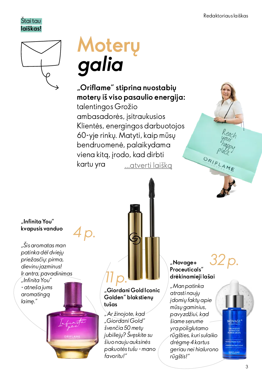 Oriflame katalogas – 3 psl.