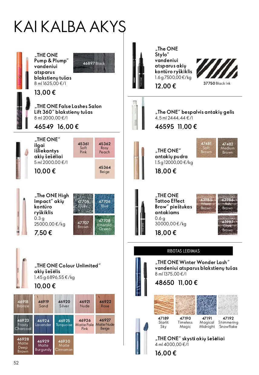 Oriflame katalogas – 52 psl.