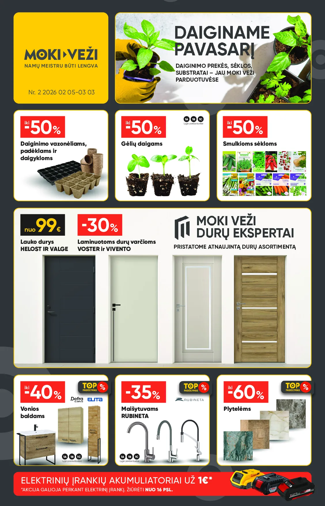 Moki veži leidinys – 1 psl.