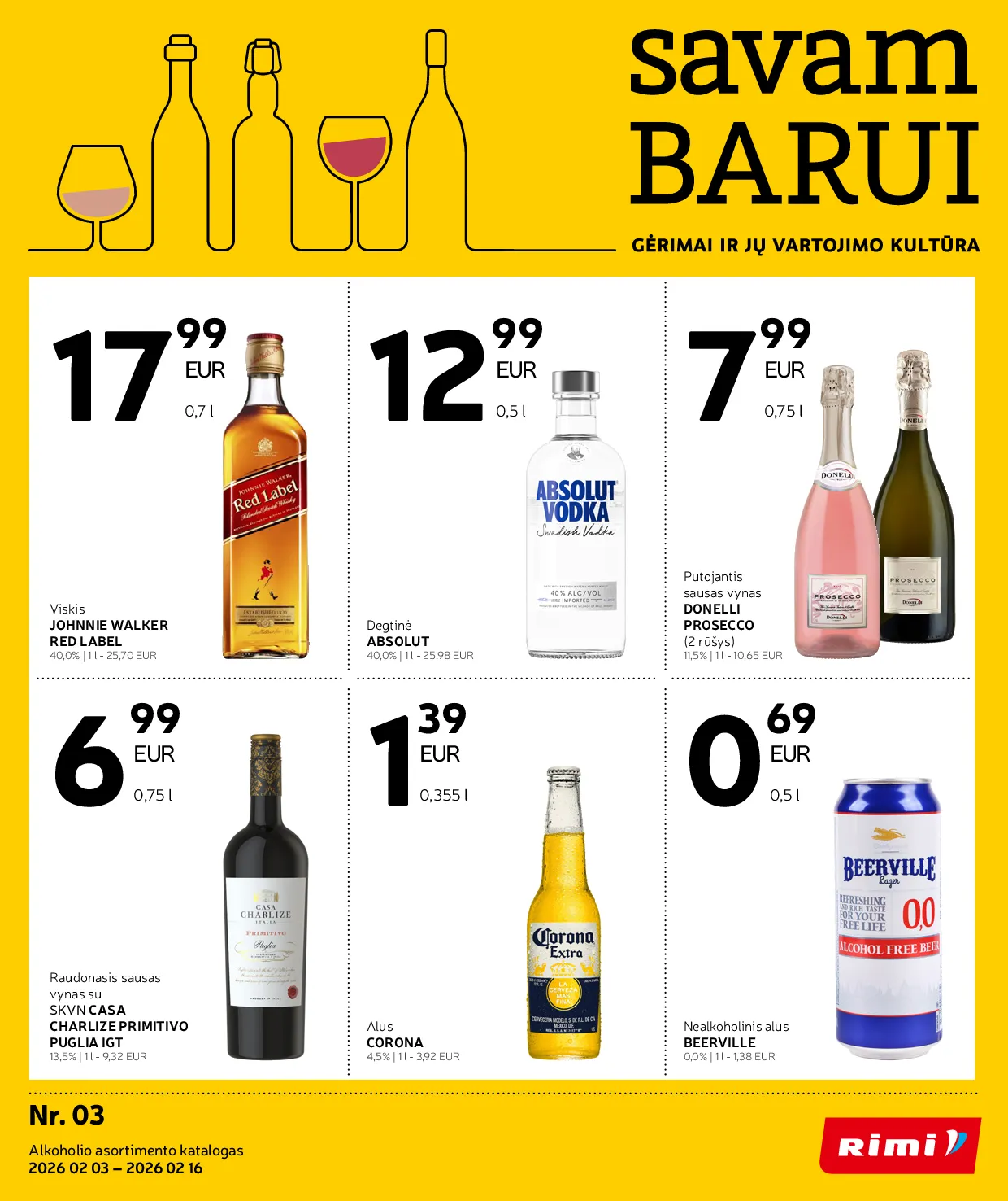 Rimi savam barui – 1 psl.