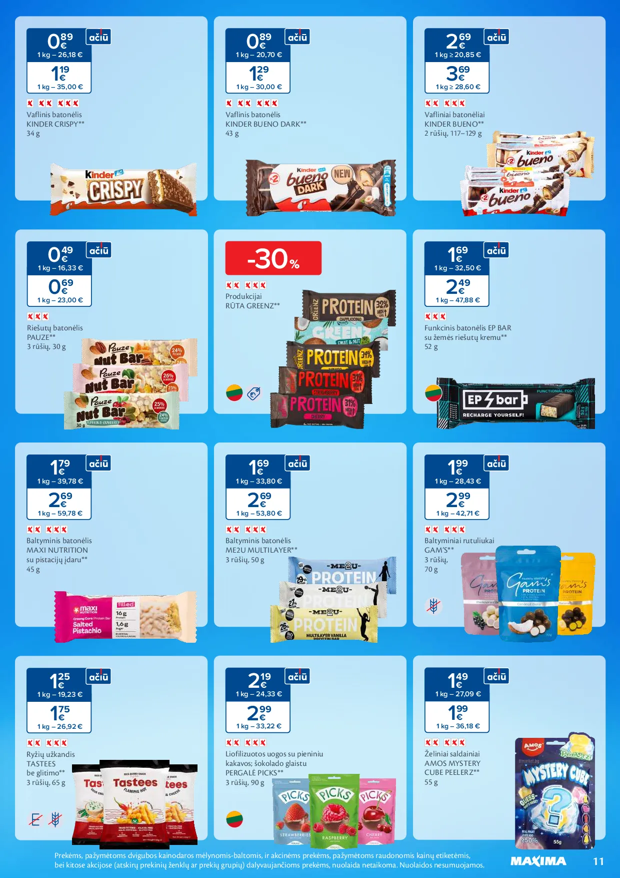 Maxima saldumynų ir užkandžių mėnuo – 11 psl.