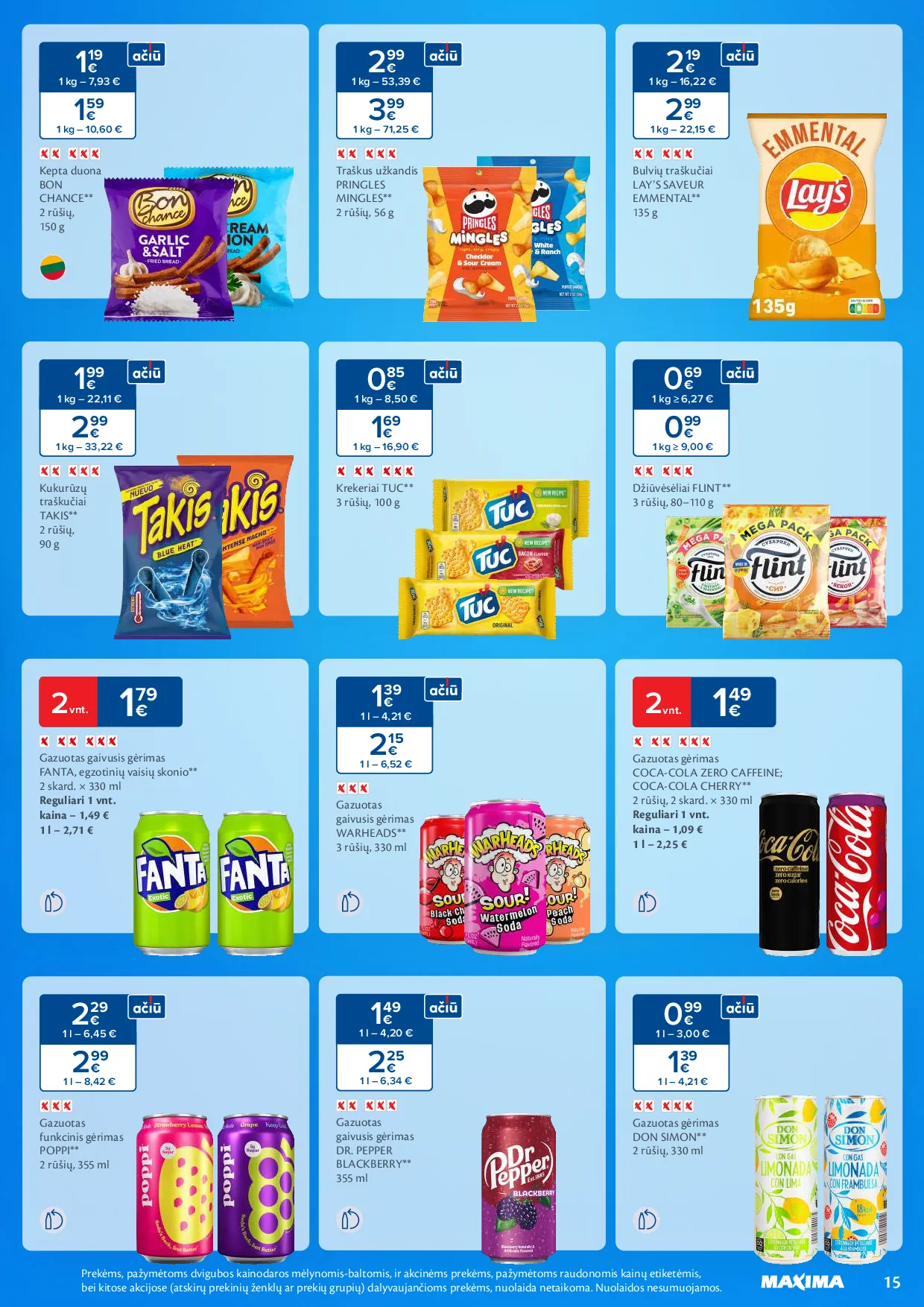 Maxima saldumynų ir užkandžių mėnuo – 15 psl.