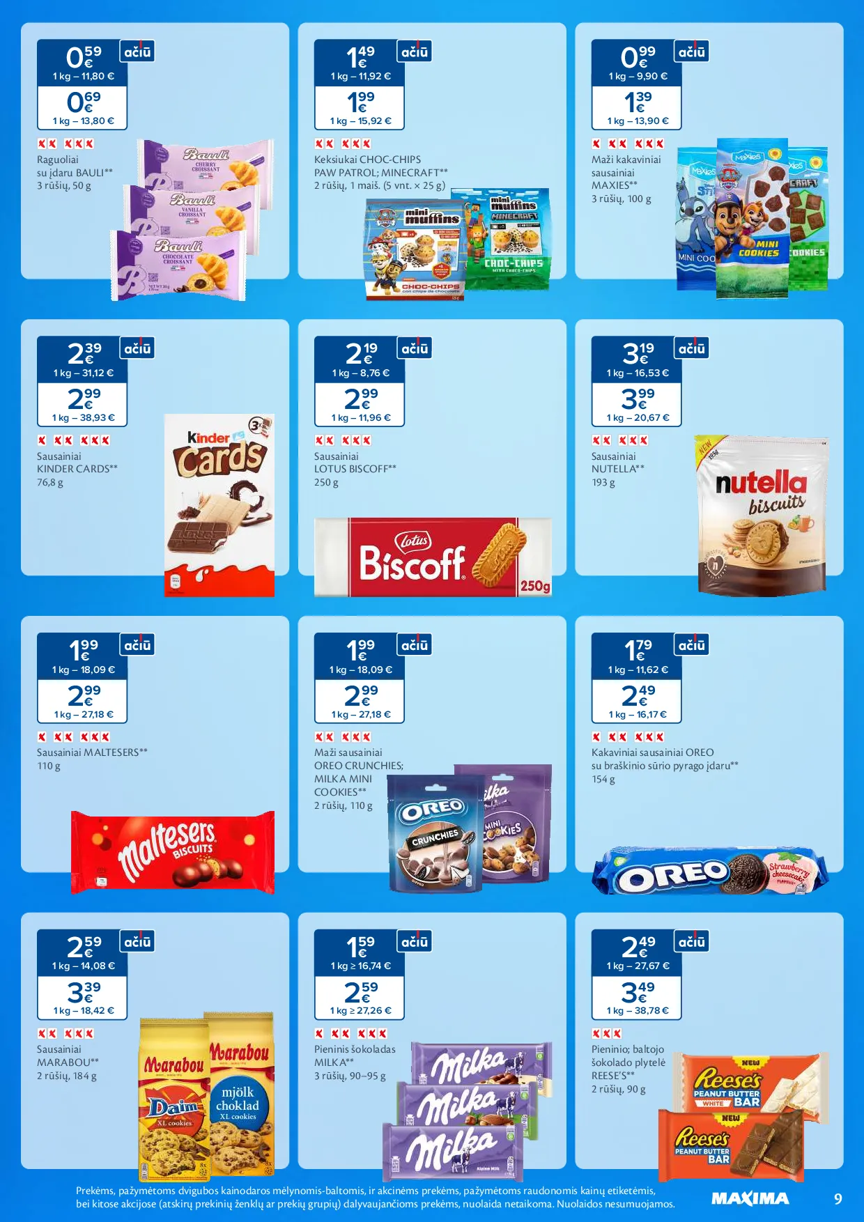 Maxima saldumynų ir užkandžių mėnuo – 9 psl.