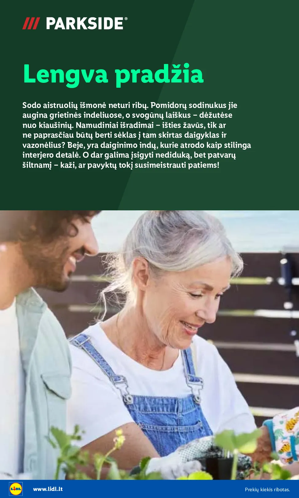 Lidl sodui valio – 10 psl.