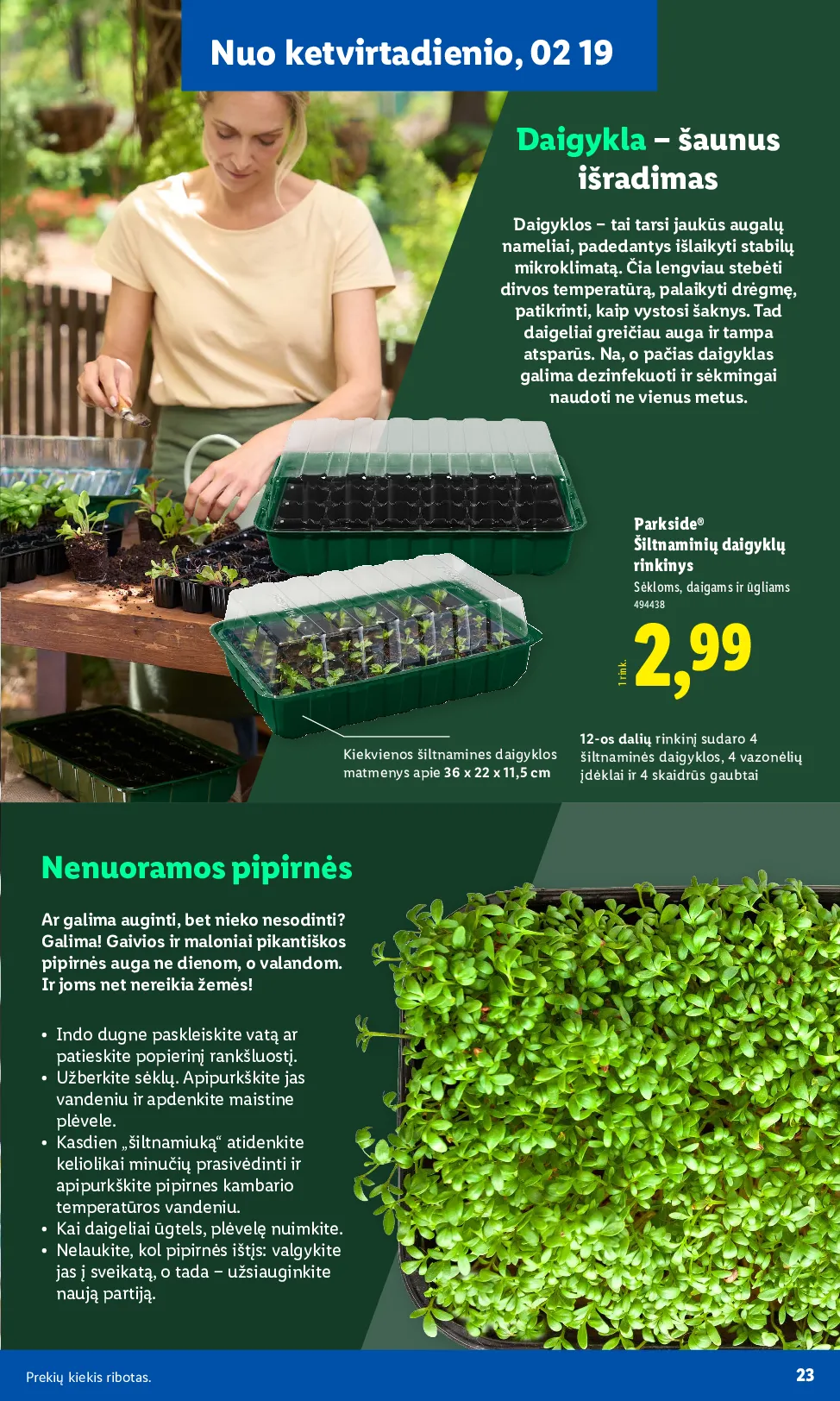 Lidl sodui valio – 11 psl.