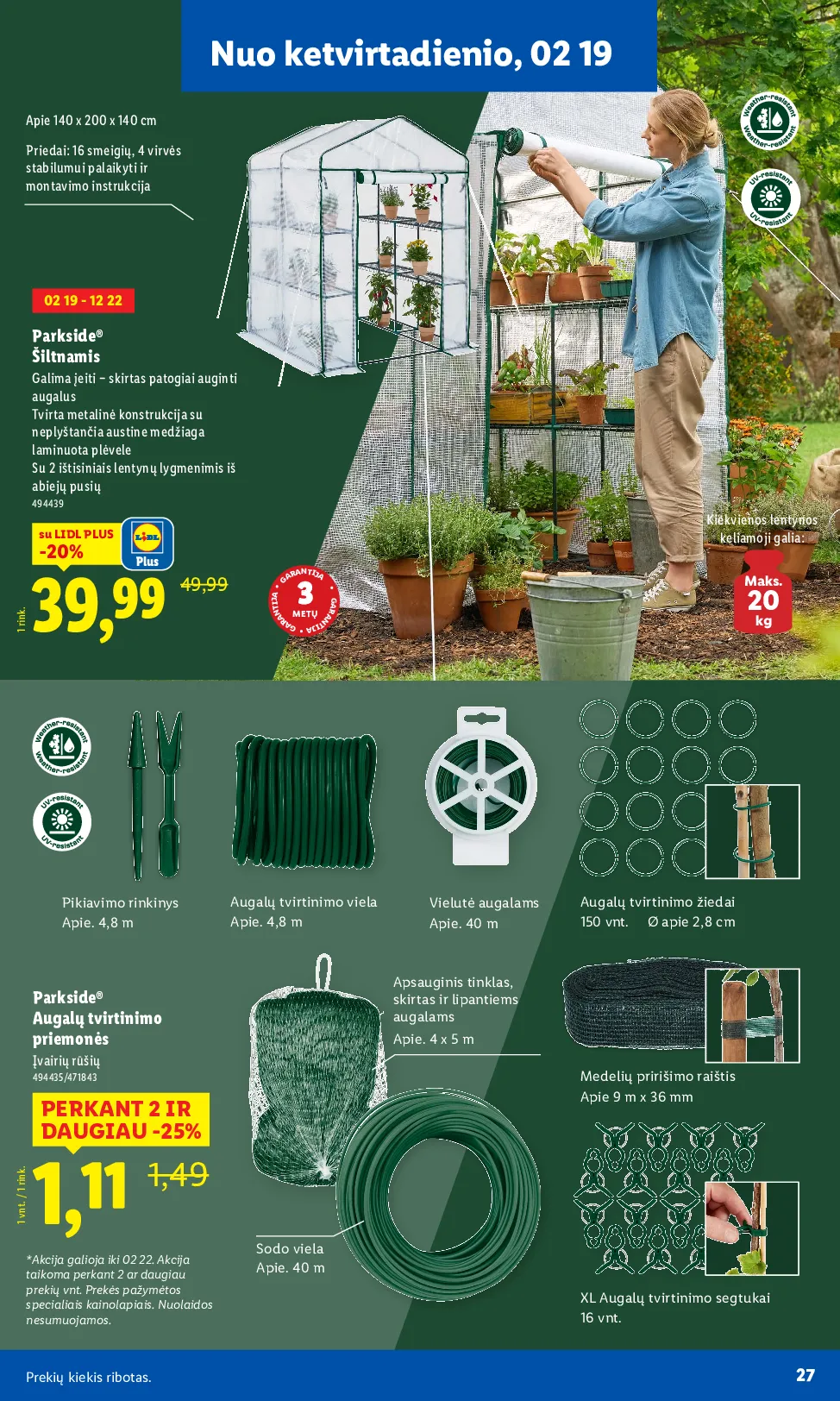 Lidl sodui valio – 15 psl.