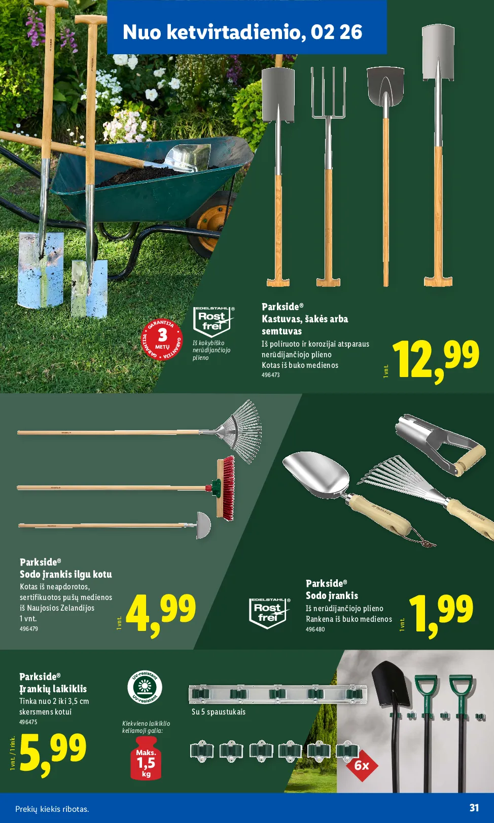 Lidl sodui valio – 19 psl.