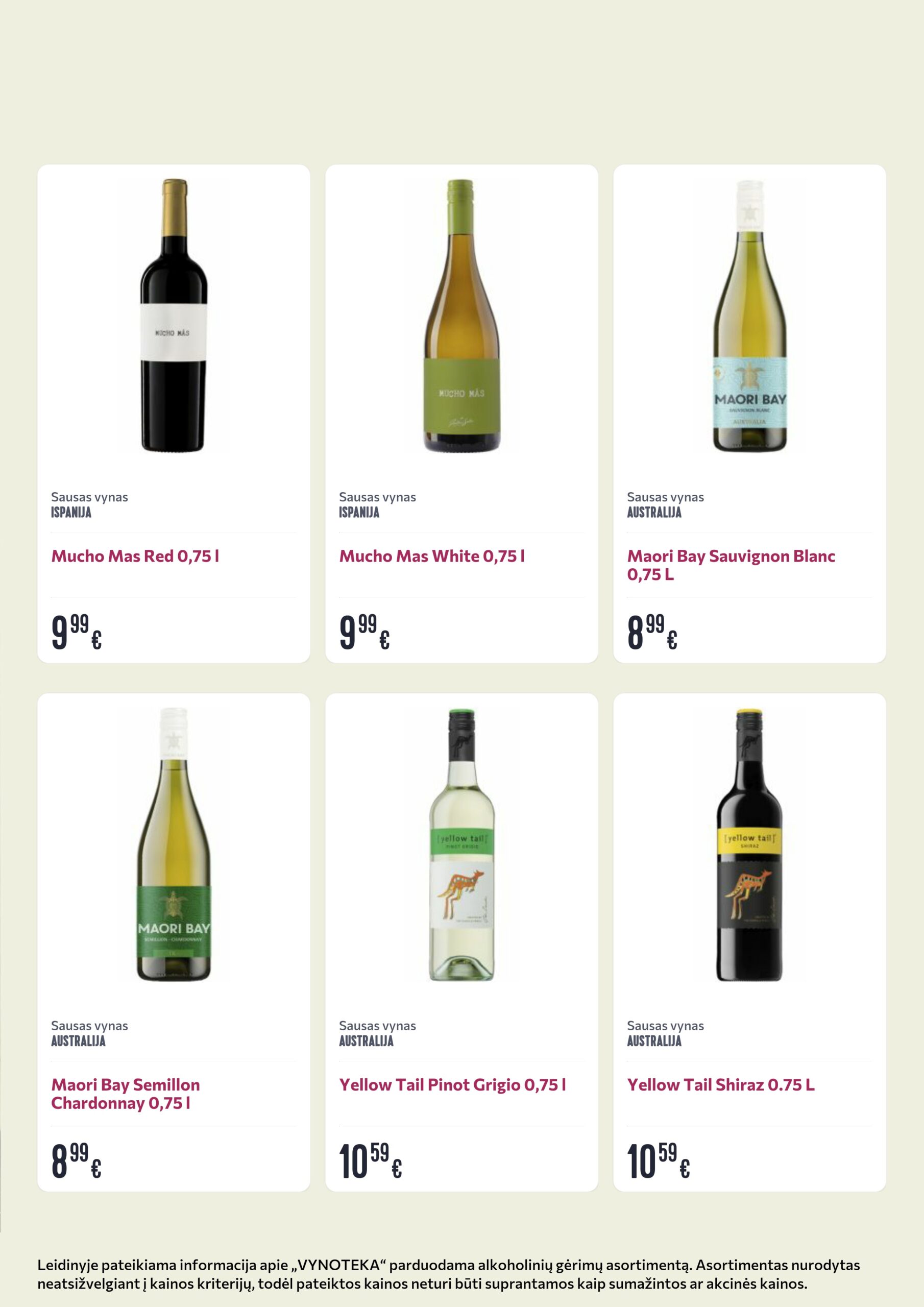 Vynoteka akcijos šią savaitę. Galioja nuo 2026-03-23 iki 2026-04-05 – 6 psl.